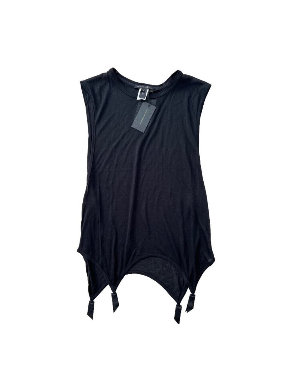*** KIKI DE MONTPARNASSE Muscle Garter Tank Black ( S )